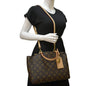 LOUIS VUITTON Petit Palais Monogram Canvas Shoulder Bag Brown
