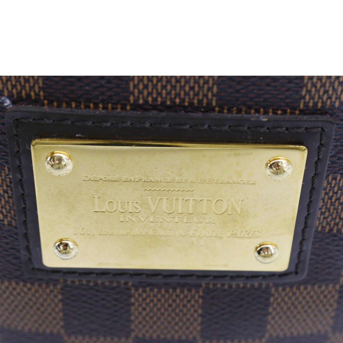 LOUIS VUITTON Hampstead PM Damier Ebene Shoulder Bag Brown