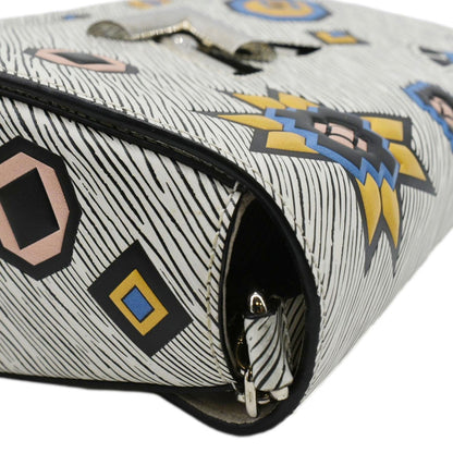 LOUIS VUITTON Twist Azteque MM Epi Leather Shoulder Bag White