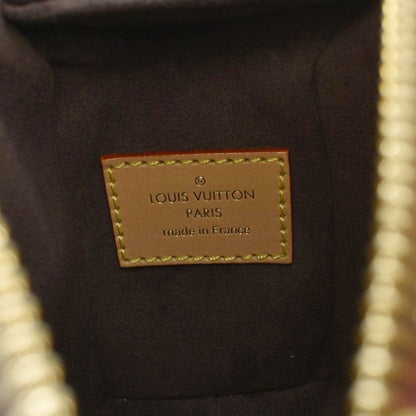 LOUIS VUITTON Side Trunk PM Monogram Canvas Tote Shoulder Bag Brown