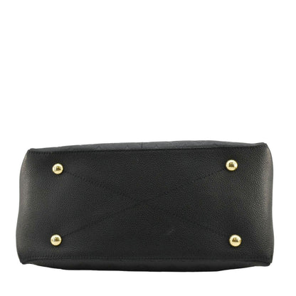 LOUIS VUITTON Maida Monogram Empreinte Leather Hobo Shoulder Bag Black