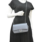 CHANEL CC Small Crossing Flap Quilted Leather Shoulder Bag Blue