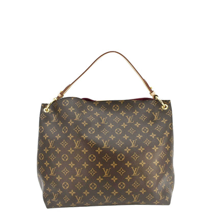 LOUIS VUITTON  Graceful MM Monogram Canvas Shoulder Bag Brown