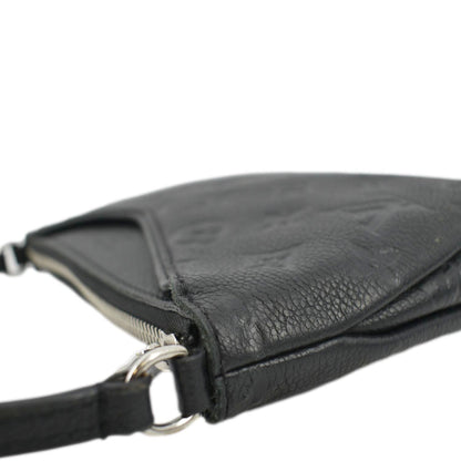 LOUIS VUITTON Pallas Monogram Empreinte Clutch Crossbody Bag Black