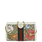 GUCCI Ophidia Web Small GG Floral Canvas Chain Shoulder Bag Beige