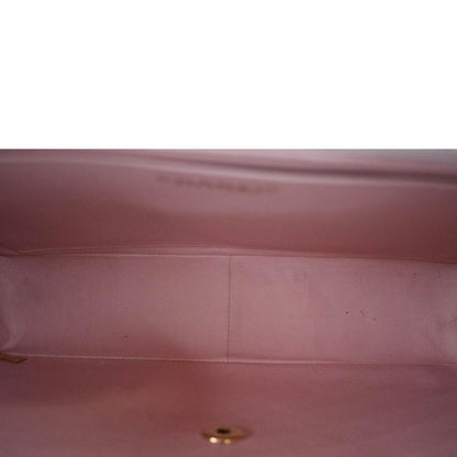 CHANEL Vintage Classic Jumbo Single Flap Caviar Leather Shoulder Bag Dusty Pink