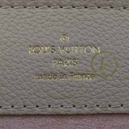 LOUIS VUITTON Mini Lockme Ever Leather Shoulder Bag Greige