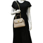 LOUIS VUITTON Mini Lockme Ever Leather Shoulder Bag Greige