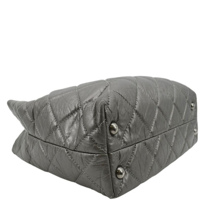 CHANEL Reissue Tall Quilted Aged Calfskin Leather Shoulder Bag Grey