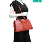 LOUIS VUITTON Vaneau MM Epi Leather Shoulder Bag Red
