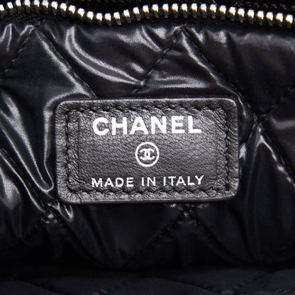 Chanel Patent Leather Fold Over Clutch Black