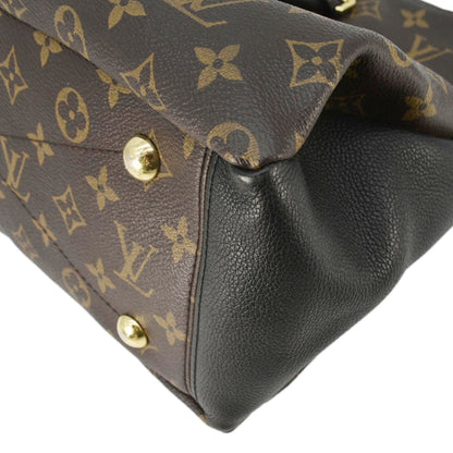 LOUIS VUITTON Pallas MM Monogram Canvas Shoulder Bag Brown