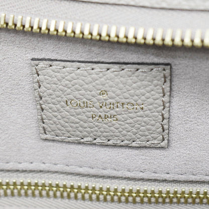 LOUIS VUITTON Carryall MM Monogram Empreinte Shoulder Bag Tourterelle Gray