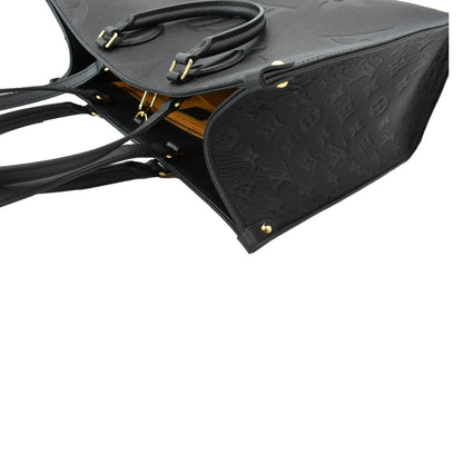 LOUIS VUITTON Onthego MM Monogram Empreinte Shoulder Bag Black