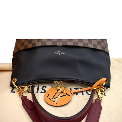 LOUIS VUITTON Maida Damier Ebene Hobo Shoulder Bag Brown