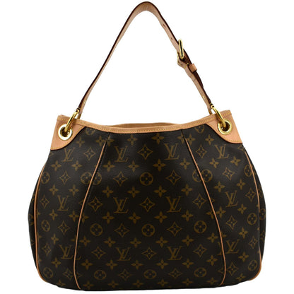 LOUIS VUITTON Galliera PM Monogram Canvas Hobo Shoulder Bag Brown