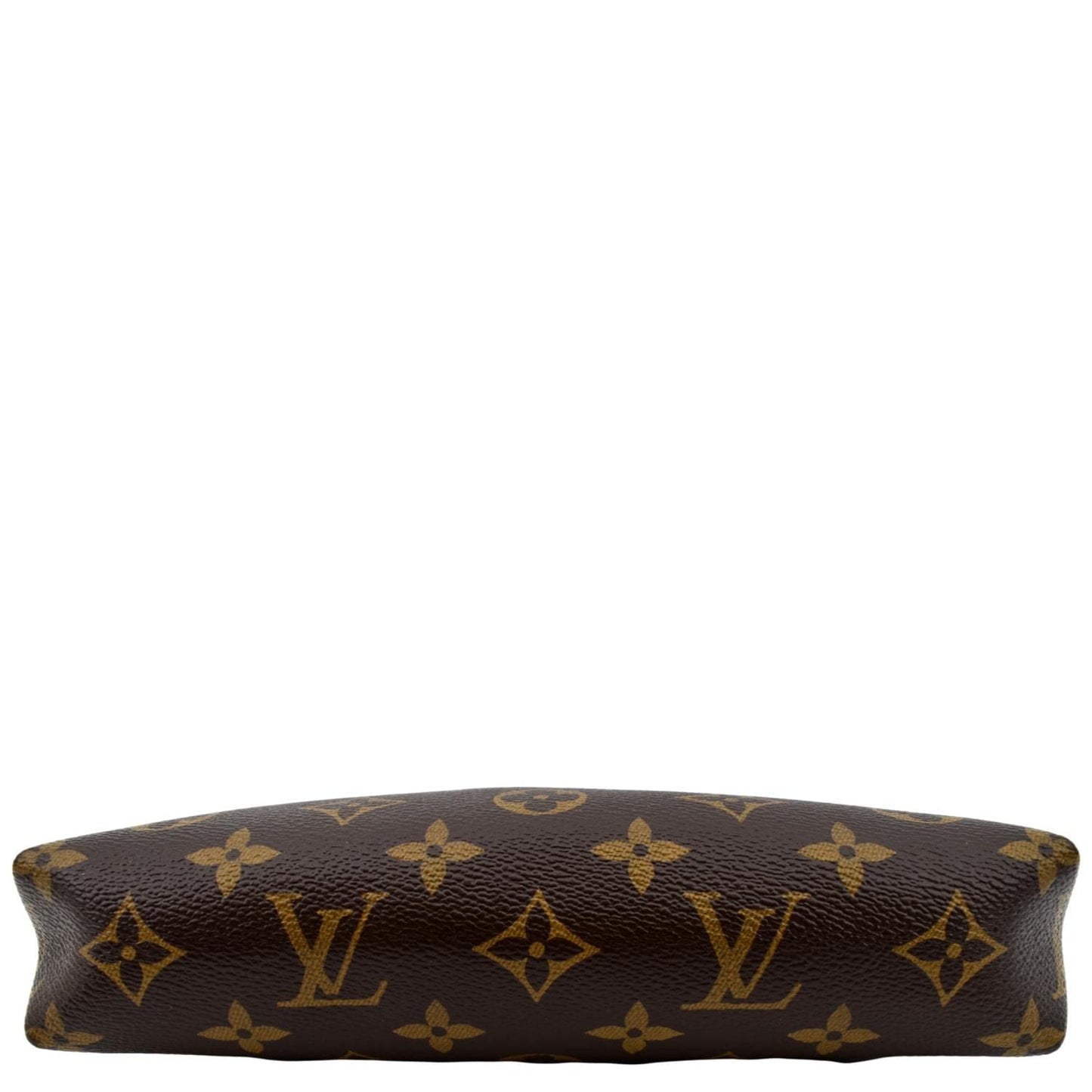 LOUIS VUITTON Pallas Monogram Canvas Clutch Crossbody Bag Brown