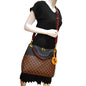 LOUIS VUITTON Maida Damier Ebene Hobo Shoulder Bag Brown