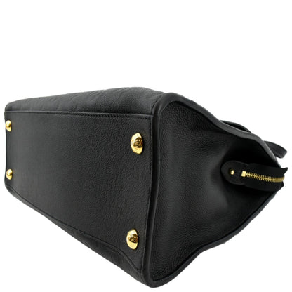LOUIS VUITTON Pont Neuf Monogram Empreinte Leather Shoulder Bag Black