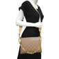 LOUIS VUITTON Coussin PM Monogram Embossed Shoulder Bag Taupe