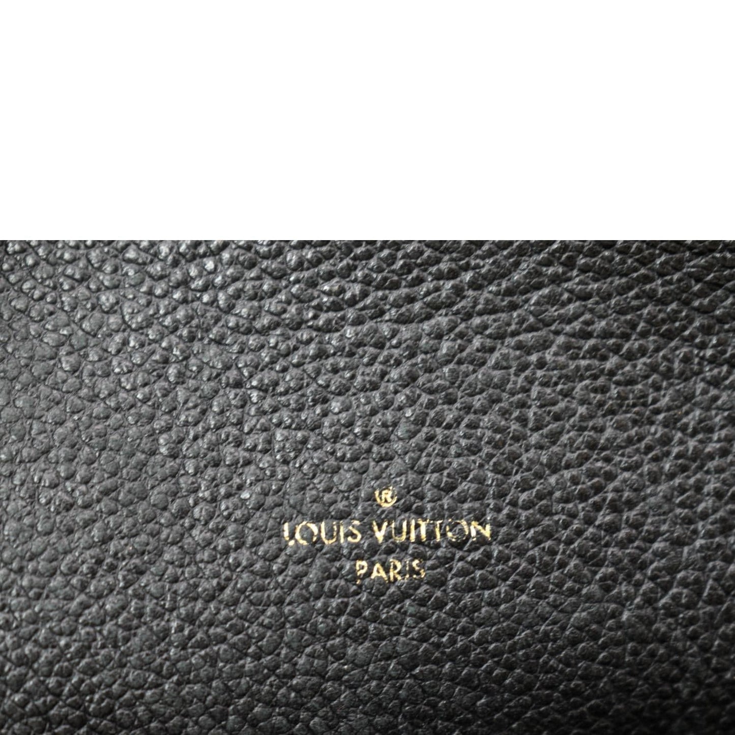 LOUIS VUITTON Melie Empreinte Leather Hobo Shoulder Bag Black