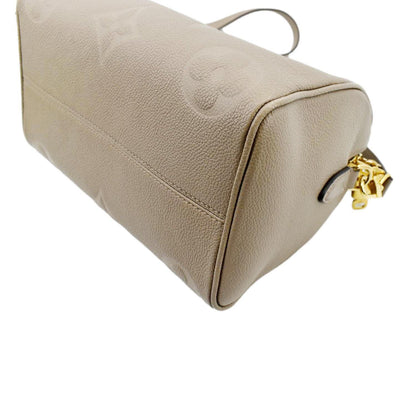 LOUIS VUITTON Speedy 25 Bandouliere Monogram Empreinte Shoulder Bag Tourterelle