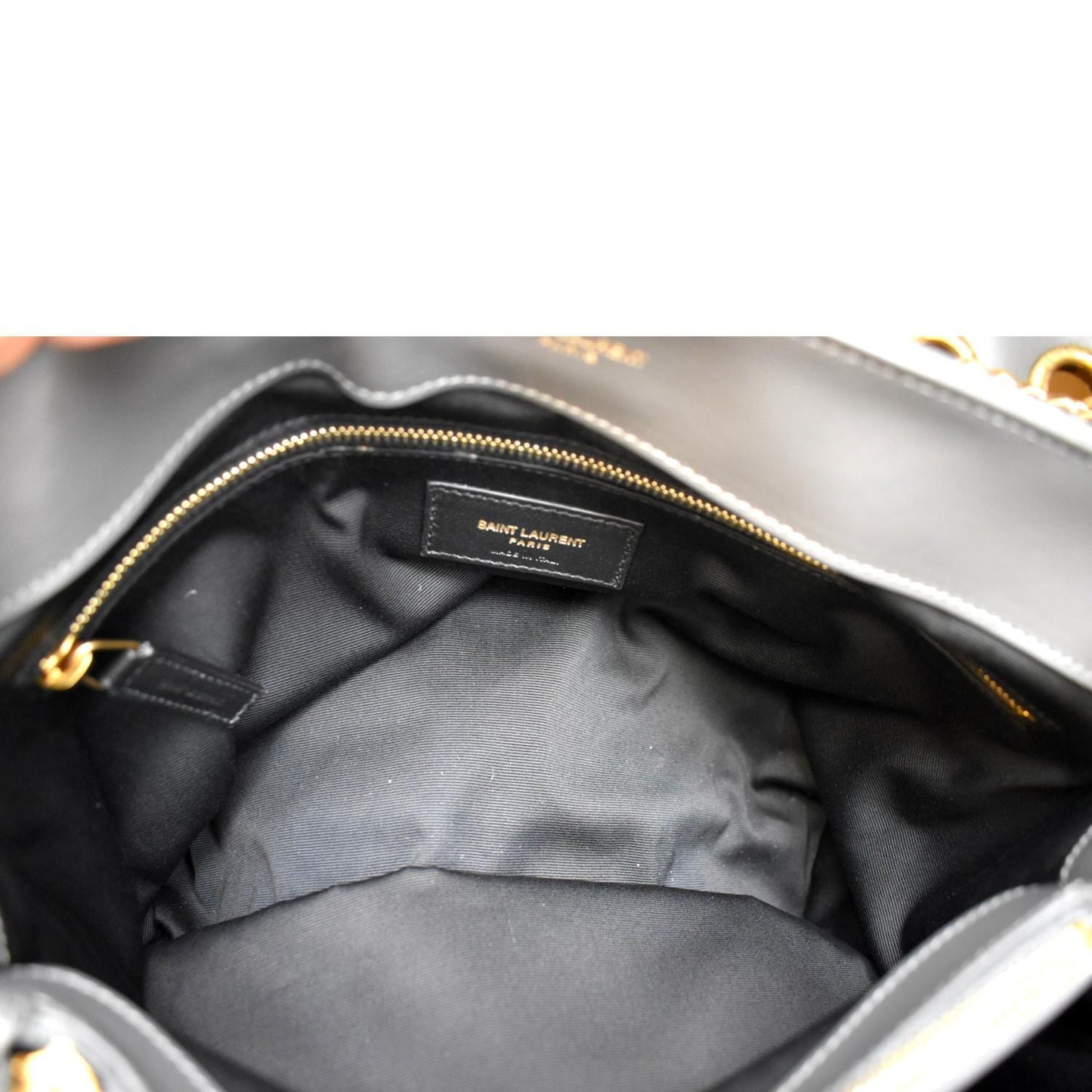 YVES SAINT LAURENT Loulou Medium Matelasse Leather Chain Shoulder Bag Dark Gray
