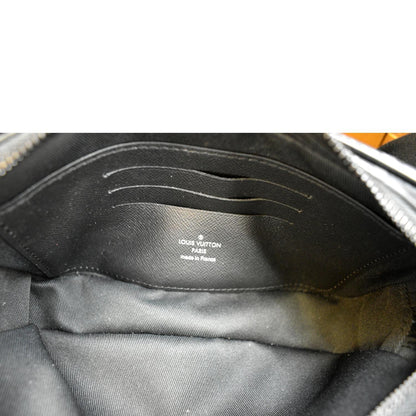 LOUIS VUITTON Volga Monogram Eclipse Pochette Clutch Bag Black