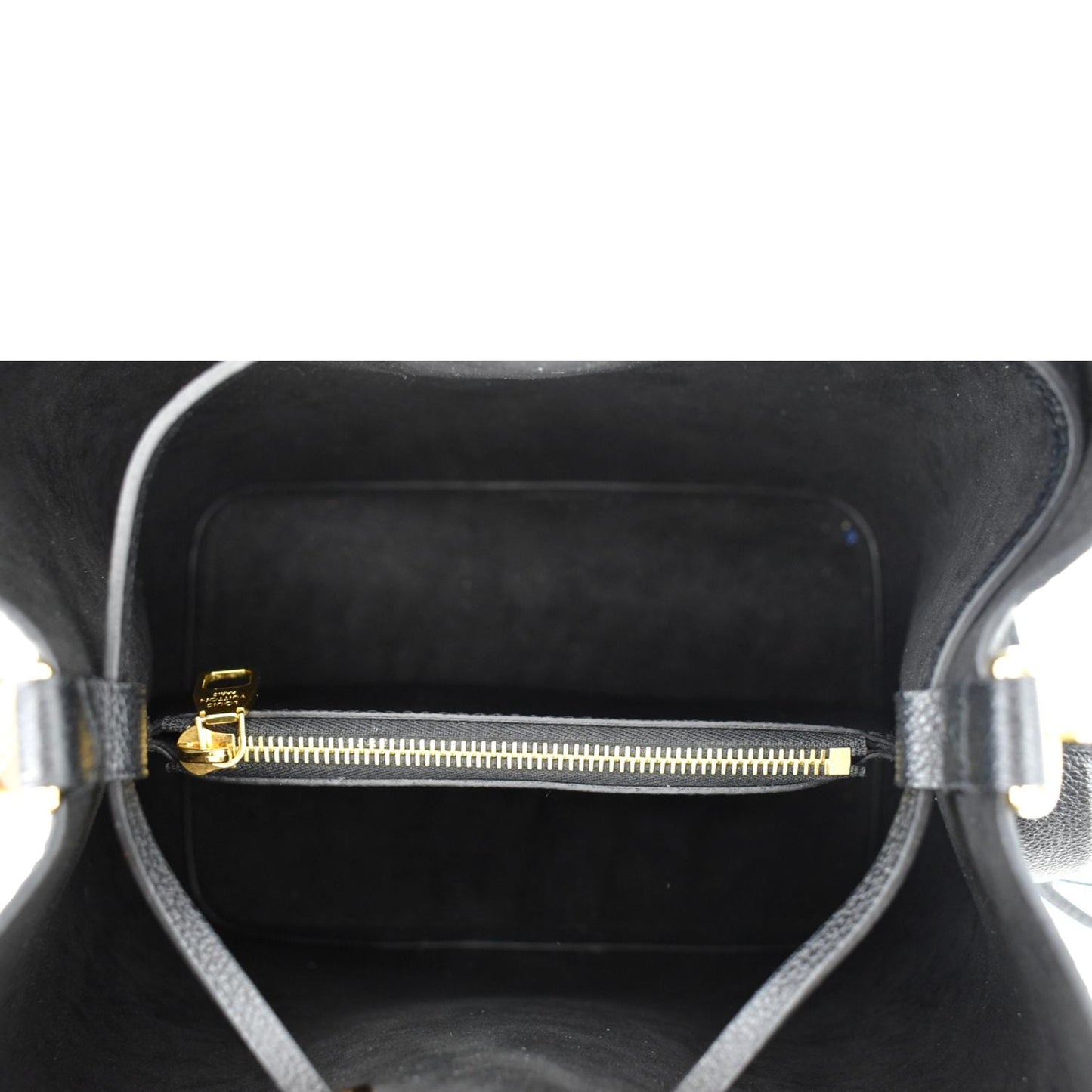 LOUIS VUITTON NeoNoe MM Monogram Empreinte Leather Shoulder Bag Black