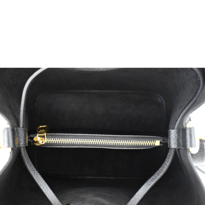 LOUIS VUITTON NeoNoe MM Monogram Empreinte Leather Shoulder Bag Black