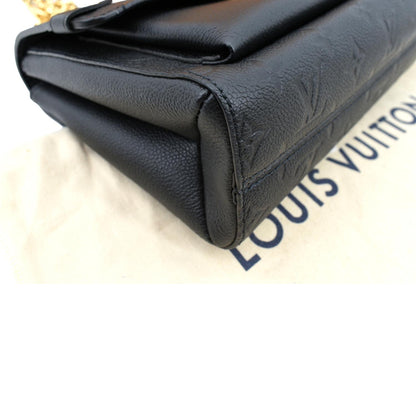 LOUIS VUITTON Vavin PM Monogram Empreinte Leather Shoulder Bag Black