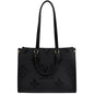 LOUIS VUITTON Onthego MM Monogram Empreinte Leather Shoulder Bag Black