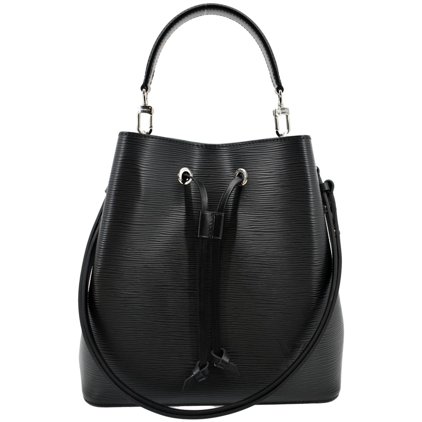LOUIS VUITTON NeoNoe Epi Leather Shoulder Bag Black