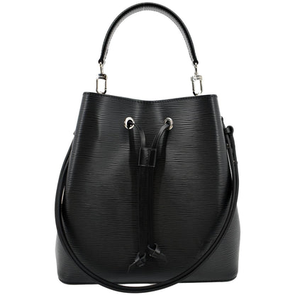 LOUIS VUITTON NeoNoe Epi Leather Shoulder Bag Black