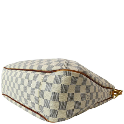 LOUIS VUITTON Soffi Damier Azur Satchel Shoulder Bag White