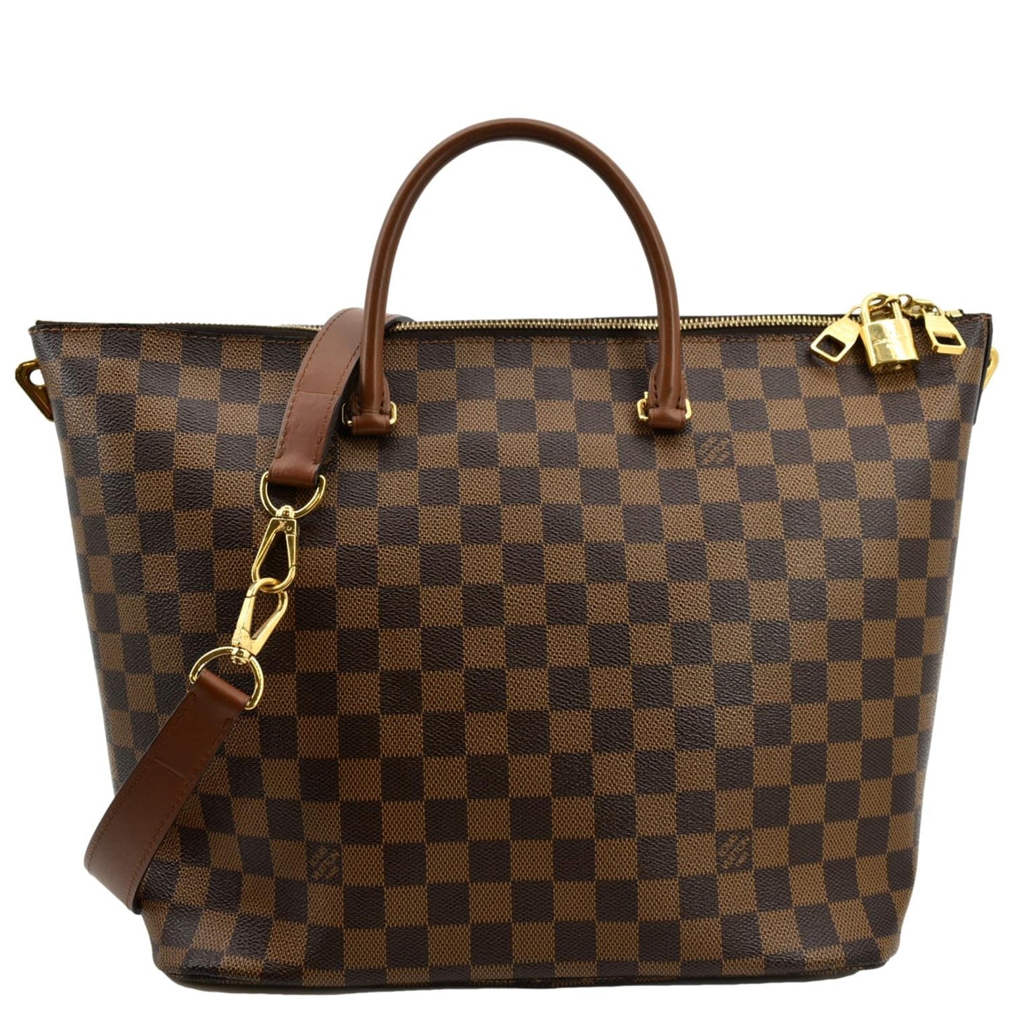 LOUIS VUITTON Belmont Damier Ebene Shoulder Bag Brown