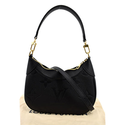 LOUIS VUITTON Bagatelle Monogram Empreinte Shoulder Bag Black