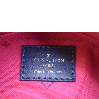 LOUIS VUITTON Papillon BB Monogram Canvas Shoulder Handbag Midnight Fuchsia