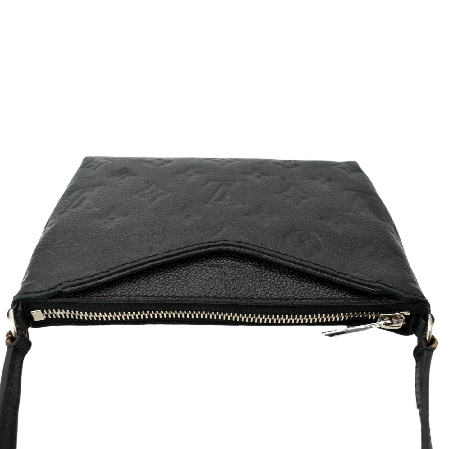 LOUIS VUITTON Pallas Monogram Empreinte Clutch Crossbody Bag Black