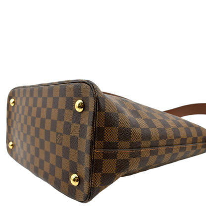 LOUIS VUITTON Belmont Damier Ebene Shoulder Bag Brown