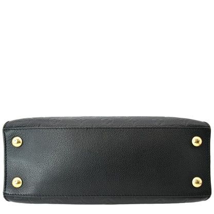 LOUIS VUITTON Pont Neuf MM Monogram Empreinte Leather Shoulder Bag Black