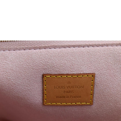 LOUIS VUITTON Propriano Damier Azur Tote Shoulder Bag White