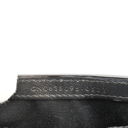 YVES SAINT LAURENT Kate Crocodile Leather Shoulder Bag Black