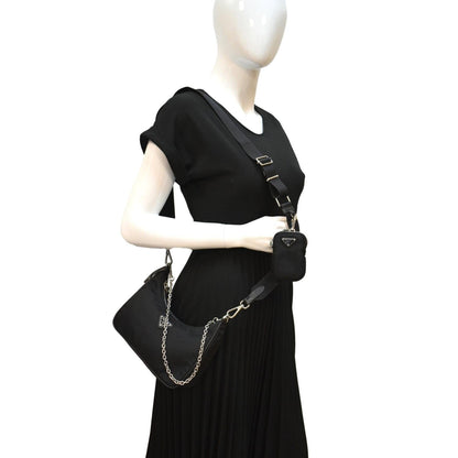 PRADA Re-Edition 2005 Nylon Shoulder Bag Black
