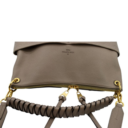 LOUIS VUITTON Maida Monogram Empreinte Leather Hobo Shoulder Bag Tourterelle
