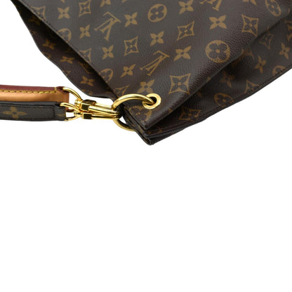LOUIS VUITTON Metis Hobo Monogram Canvas Shoulder Bag Brown
