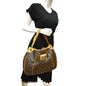 LOUIS VUITTON Galliera PM Monogram Canvas Shoulder Bag Brown