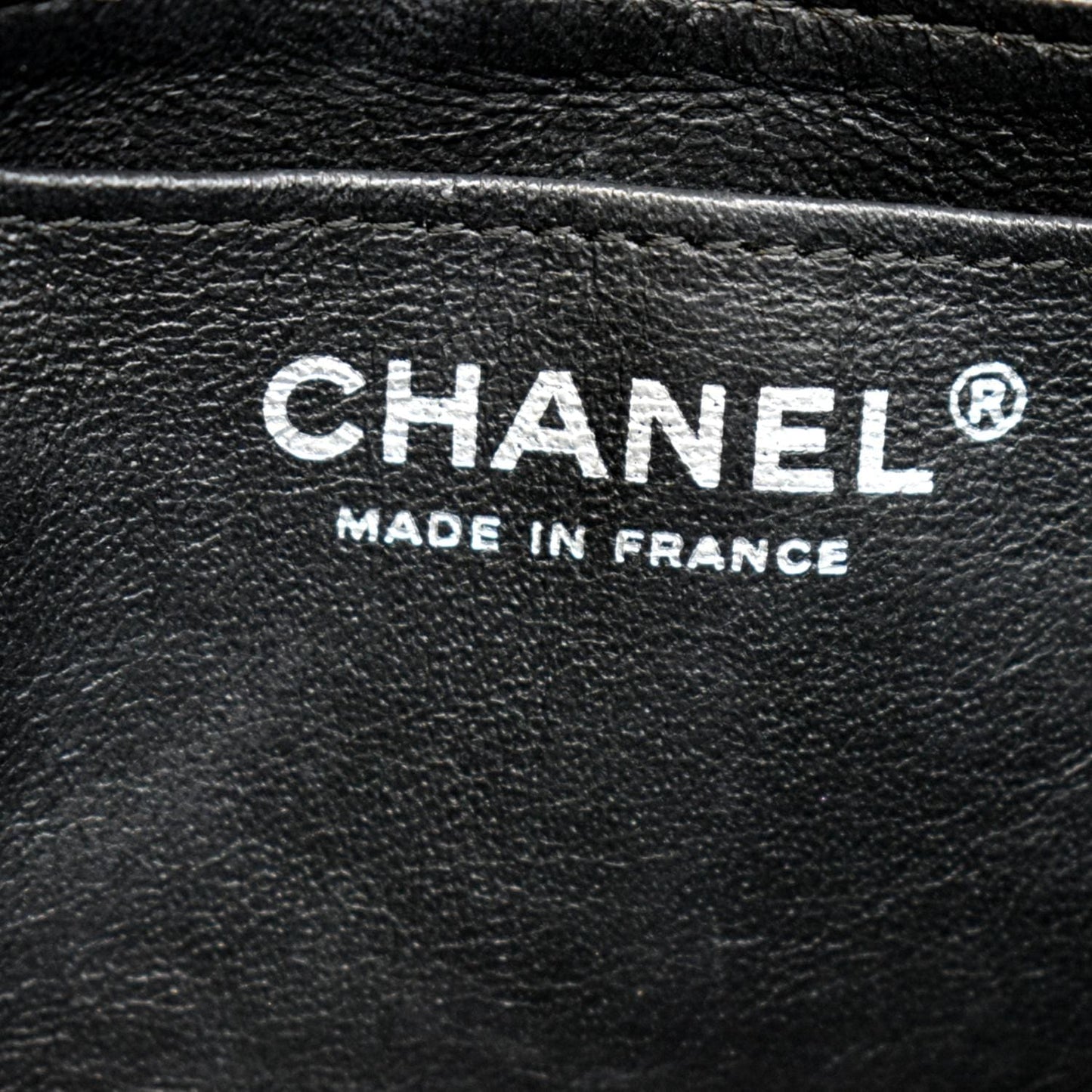 CHANEL Mini CC Flap Leather Shoulder Bag Black