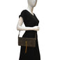 YVES SAINT LAURENT Kate 99 Suede Shoulder Bag Dark Brown