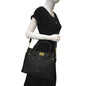 LOUIS VUITTON On My Side MM Calfskin Monogram Shoulder Bag Black